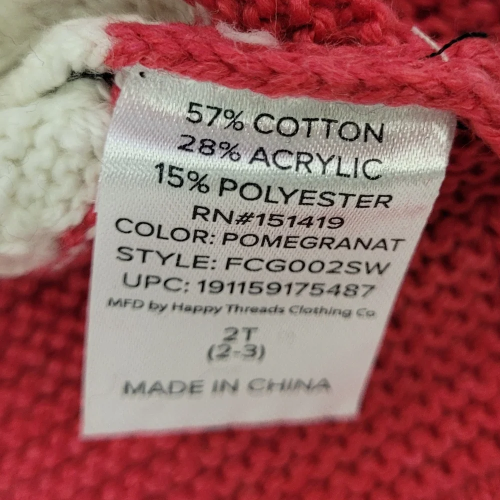 French Connection Multicolored Contrast Knit Sweater.